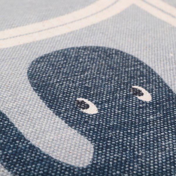 Dětský bavlněný ručně vyrobený koberec Nattiot Little Deep Blue, ø 120 cm-image-4