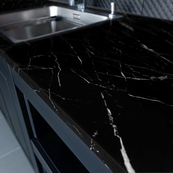 Samolepka na nábytek 200x60 cm Black and White Marble – Ambiance-image-3