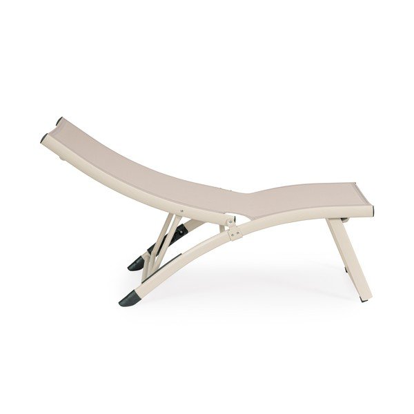 Béžové kovové zahradní lehátko Taylor – Bizzotto-image-3