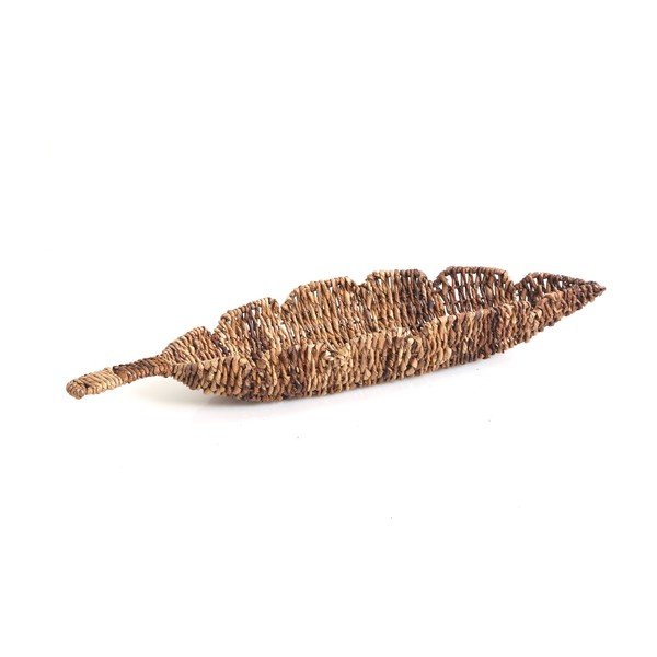 Proutěná miska Leaf, 61 cm