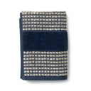 Tmavě modro-béžová osuška z bio bavlny 70x140 cm Check – JUNA