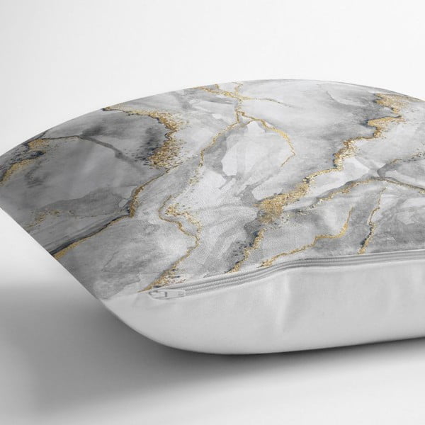 Povlak na polštář Minimalist Cushion Covers Marble With Hint Of Gold, 45 x 45 cm-image-2