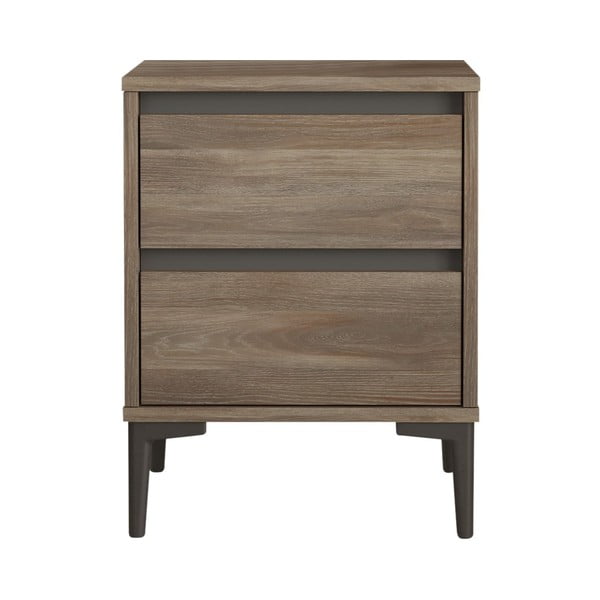 Hnědý noční stolek Elegance – Kalune Design