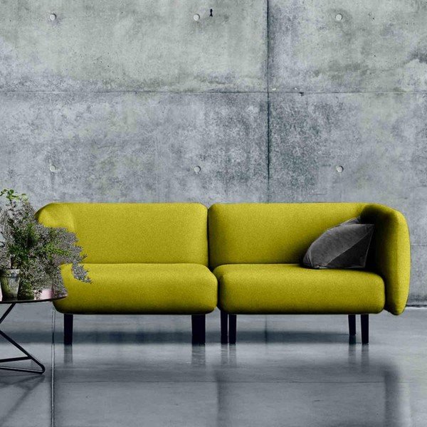 Žlutá pohovka Softline Elle, 230 cm-image-2