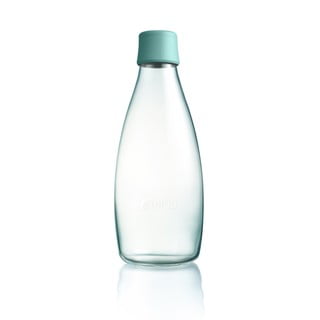 Tyrkysová skleněná lahev ReTap, 800 ml