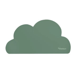 Zelené silikonové prostírání Kindsgut Cloud, 49 x 27 cm