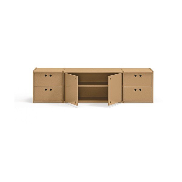 TV stolek v přírodní barvě 157x42x40 cm Wally – Teulat-image-2