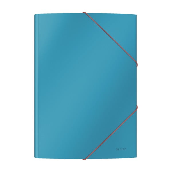 Sada 10 modrých kancelářských desek s hebkým povrchem Leitz Cosy, A4