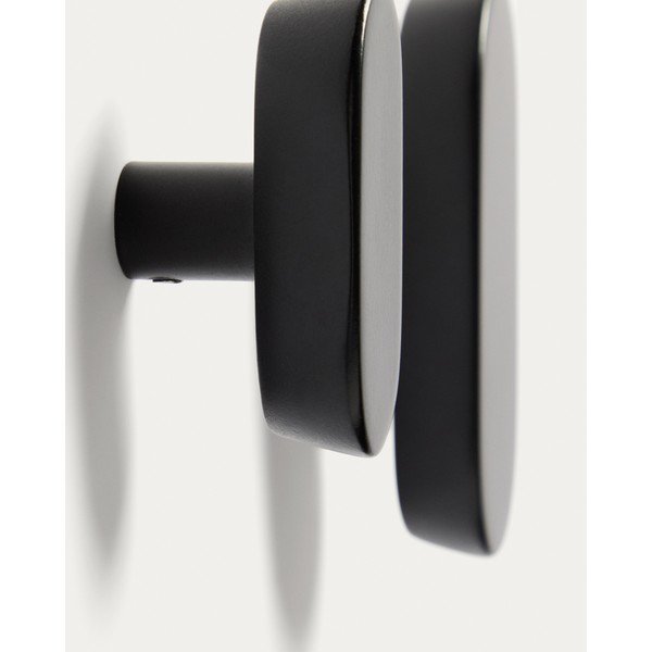 Černé nástěnné háčky v sadě 2 ks z bukového dřeva Arely – Kave Home-image-2