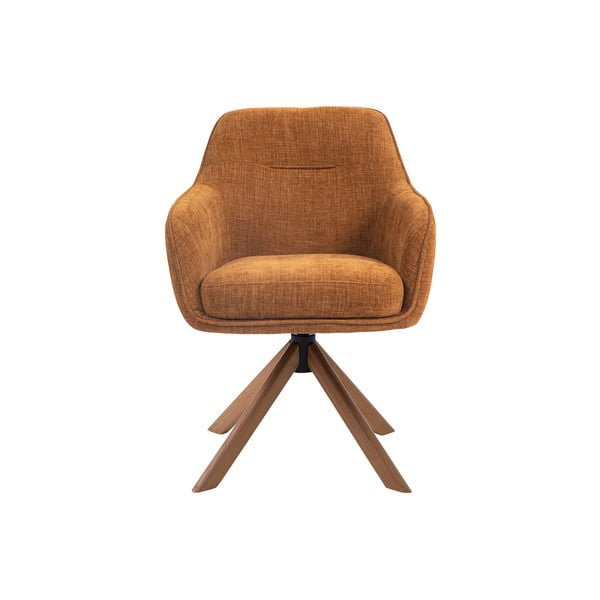 Oranžová čalouněná jídelní křesla v sadě 2 ks Avola – Unique Furniture-image-1