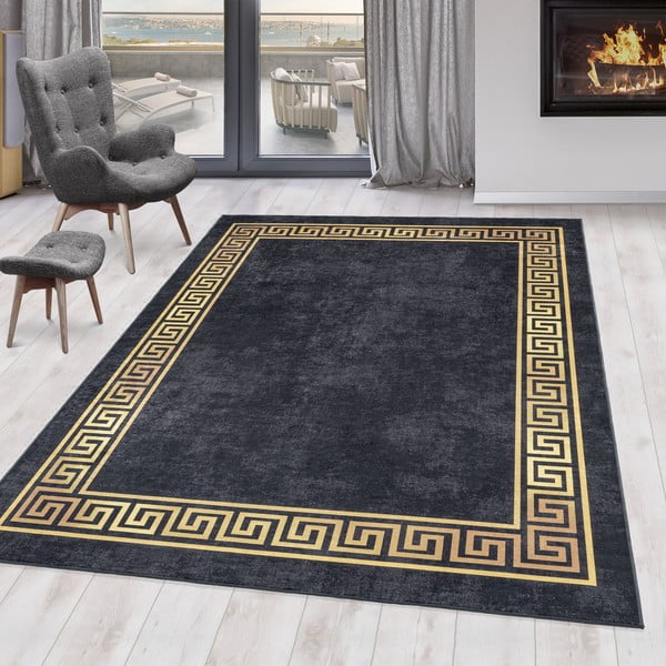 Antracitový pratelný koberec 120x170 cm Fiesta – Ayyildiz Carpets-image-1