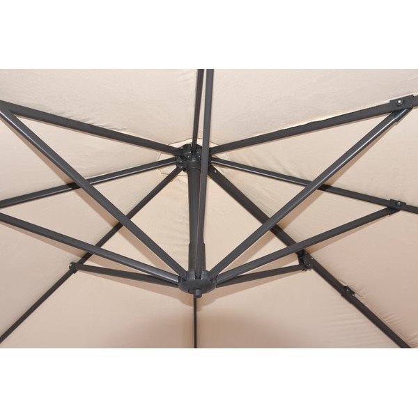 Krémový slunečník 300x300 cm Deluxe – Garden Pleasure-image-2