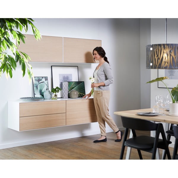 Nízká komoda v dekoru dubu v sadě 2 ks 180x46 cm Edge by Hammel - Hammel Furniture-image-1