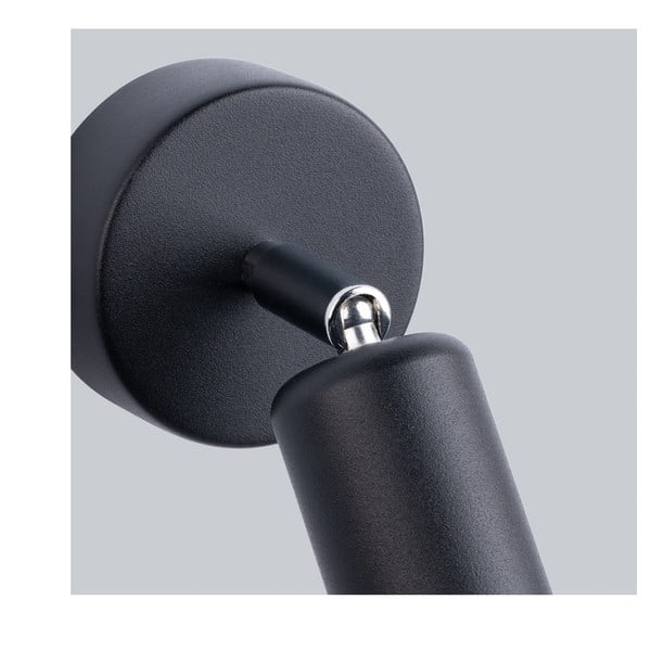 Černé nástěnné svítidlo ø 6 cm Brando – Sollux-image-3