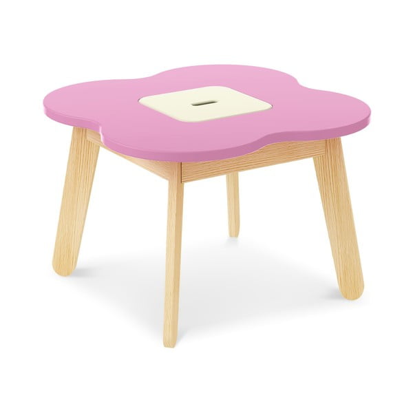 Růžový dětský stolek s úložným prostorem Timoore  Simple Play