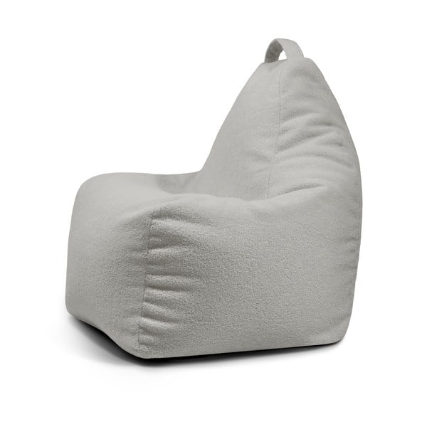 Světle šedý sedací vak z textilie bouclé Play Amuse – SLOWDOWN