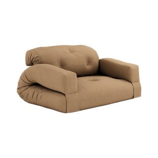 Hnědá rozkládací pohovka 140 cm Hippo - Karup Design