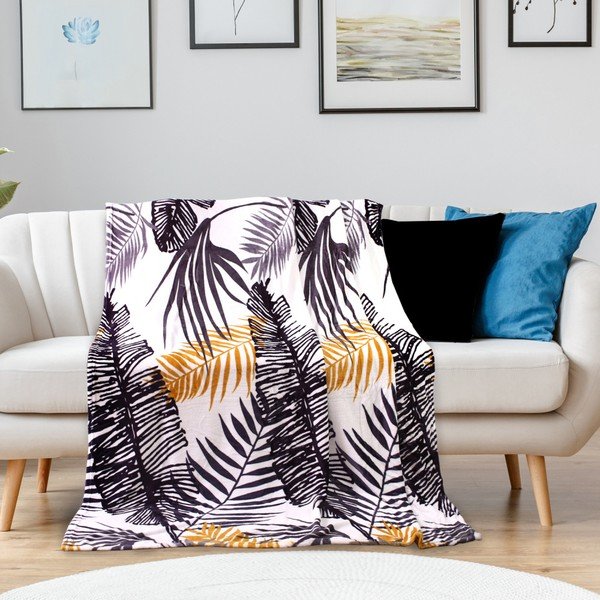 Deka z mikrovlákna DecoKing Jungle Fern, 150 x 200 cm-image-1