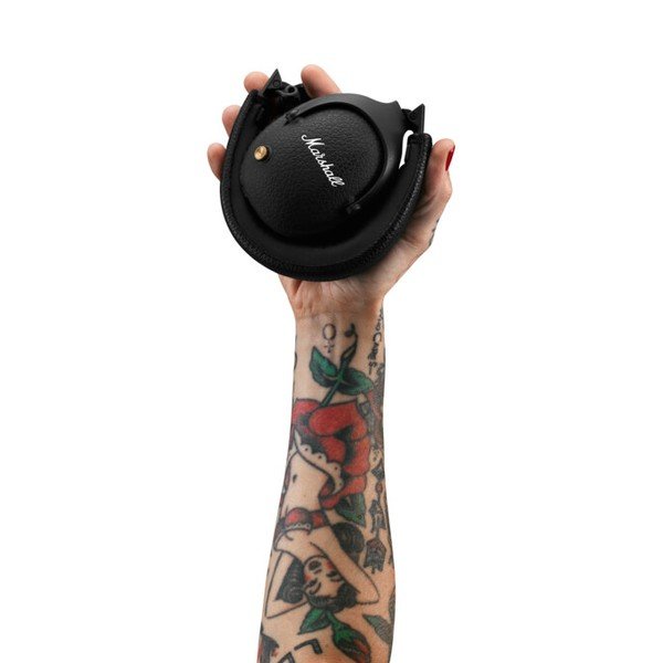Černá Bluetooth sluchátka Marshall Monitor II-image-3