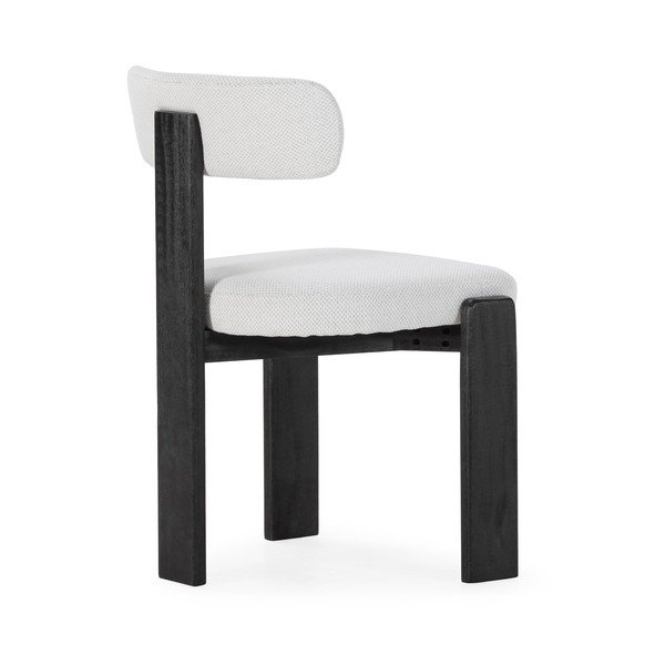 Černé/světle šedé čalouněné jídelní židle v sadě 2 ks Nadia – MOME-image-2