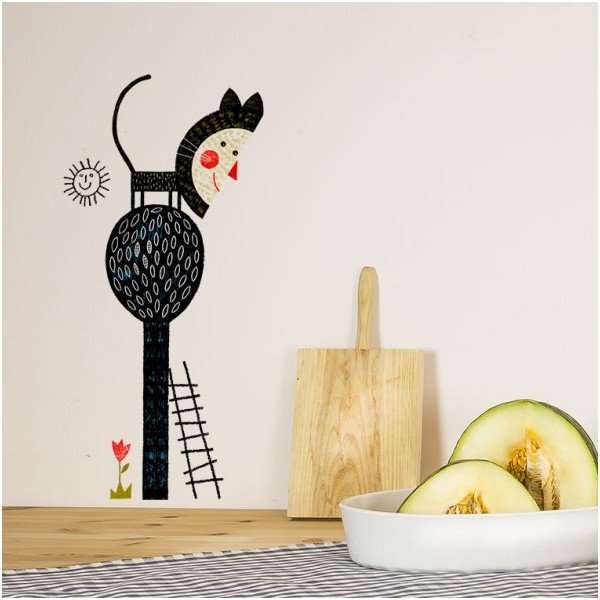 Samolepka Cat Tree, 58x65 cm