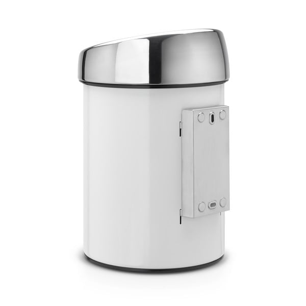 Bílý dotykový ocelový odpadkový koš 3 l Touch Bin – Brabantia-image-3