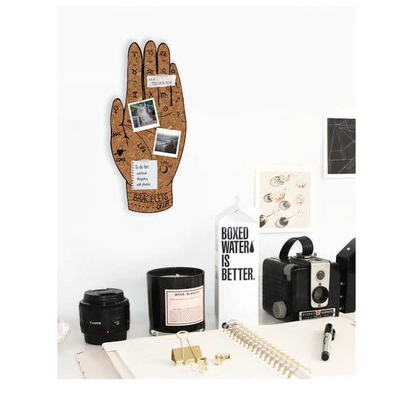 Korková nástěnka ve tvaru ruky Really Nice Things Rainbow, 50 x 57 cm-image-1