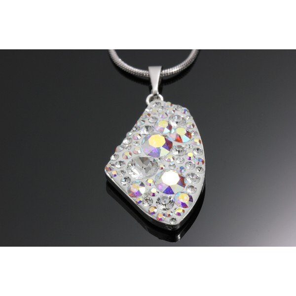 Náhrdelník Swarovski Elements Rectangle AB