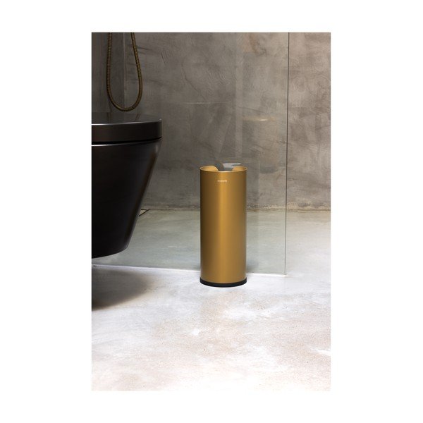 Ocelový stojan na toaletní papír ve zlaté barvě ReNew – Brabantia-image-3