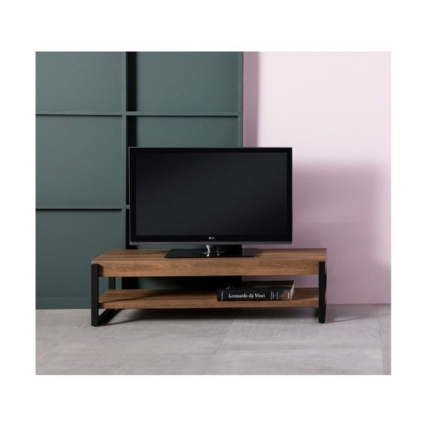 Hnědý TV stolek s černýma nohama Marckeric Melody-image-2