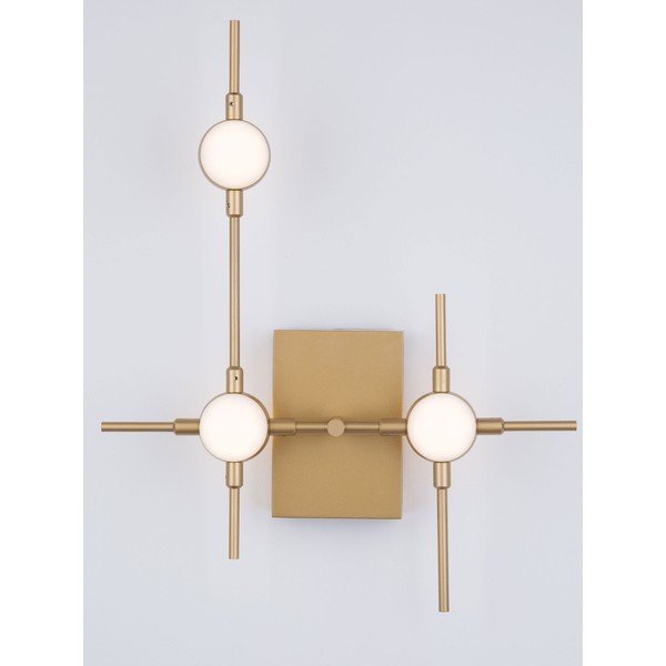 Kovové LED nástěnné svítidlo ve zlaté barvě Atomo – Nova Luce-image-2