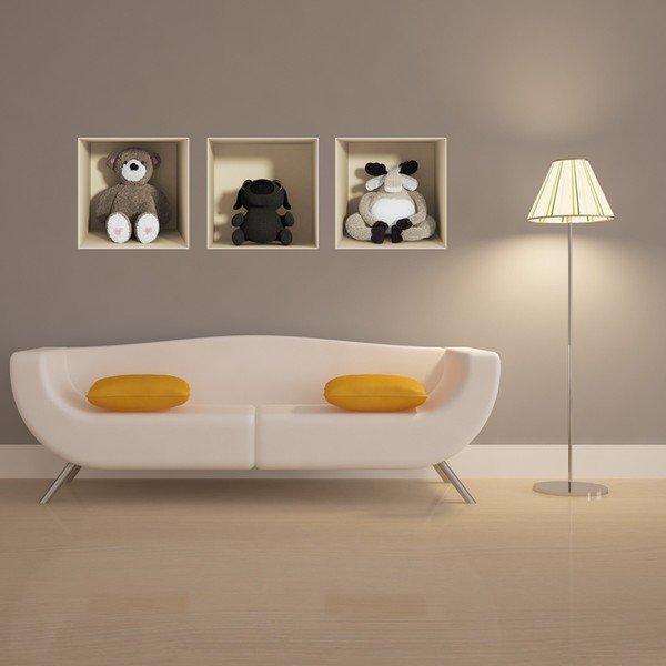 Sada 3 samolepek s 3D efektem Ambiance Toys-image-1