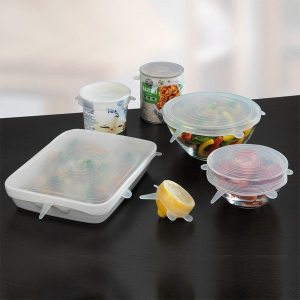 Silikonová univerzální víčka na potraviny v sadě – Maximex-image-1