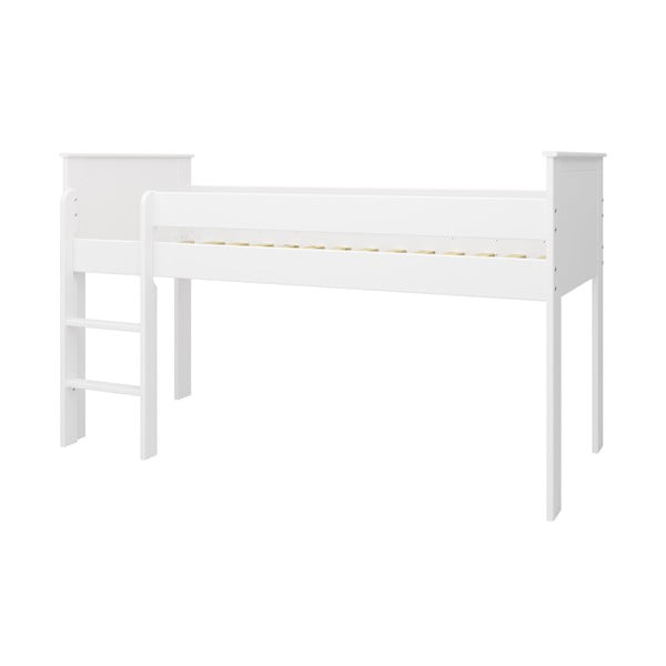 Bílá vyvýšená dětská postel 90x200 cm Alba - Tvilum-image-2