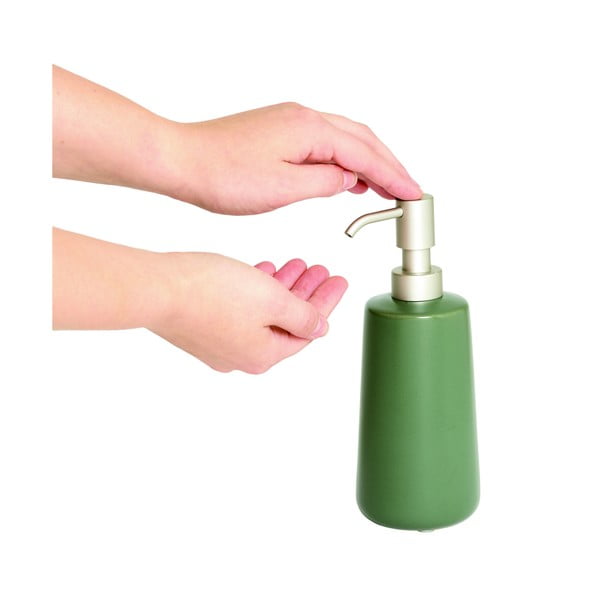 Zelený keramický dávkovač mýdla iDesign Eco Vanity-image-2