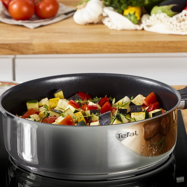 Nerezová pánev s poklicí ø 24 cm Cook Eat – Tefal-image-2