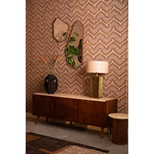 Nástěnné zrcadlo s dřevěným rámem 39,5x90 cm Basil – Dutchbone-image-1