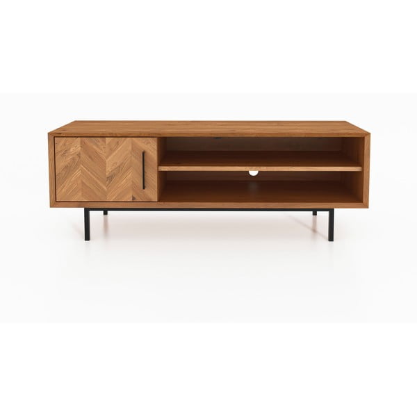 TV stolek z dubového dřeva v přírodní barvě 144x50 cm Abies – The Beds