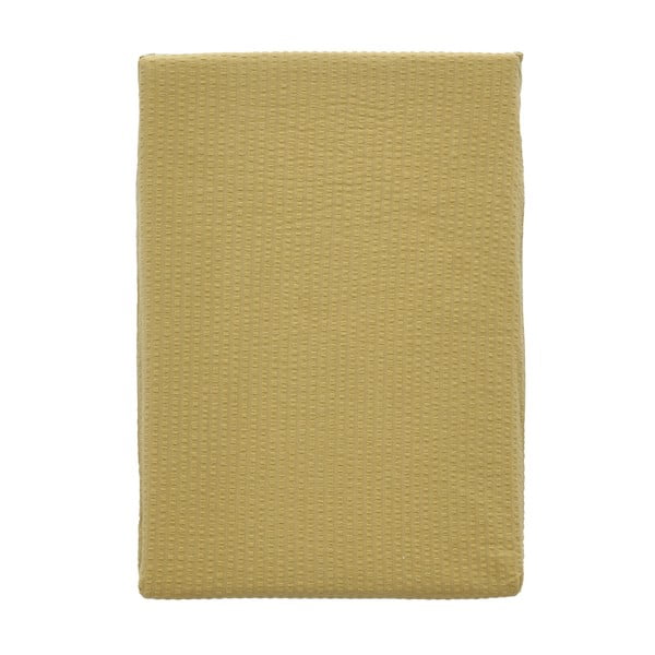 Žluté povlečení z bio bavlny 200x140 cm Wave Straw - Södahl-image-2