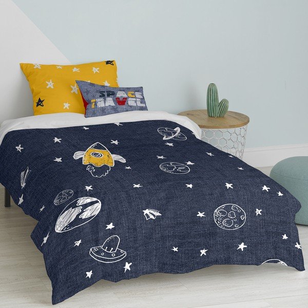 Bavlněné dětské povlečení na jednolůžko 140x200 cm Starspace – Mr. Fox-image-2