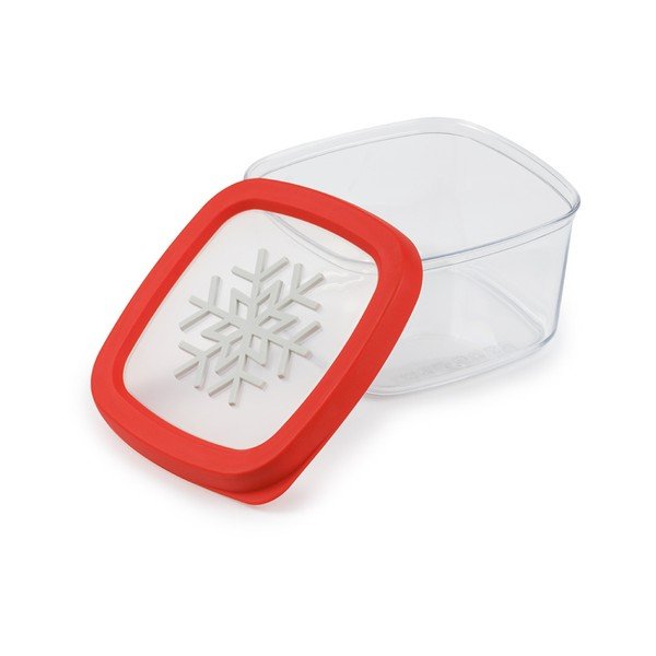 Červená dóza na potraviny Snips Snowflake, 1,5 l-image-2