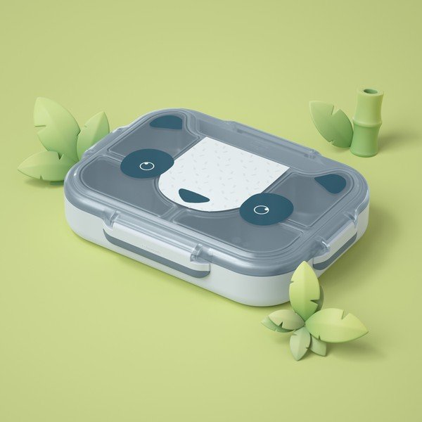 Dětský svačinový box Wonder Blue Panda - Monbento-image-1