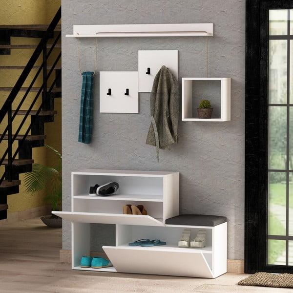 Bílá předsíňová sestava Holdon – Kalune Design-image-2