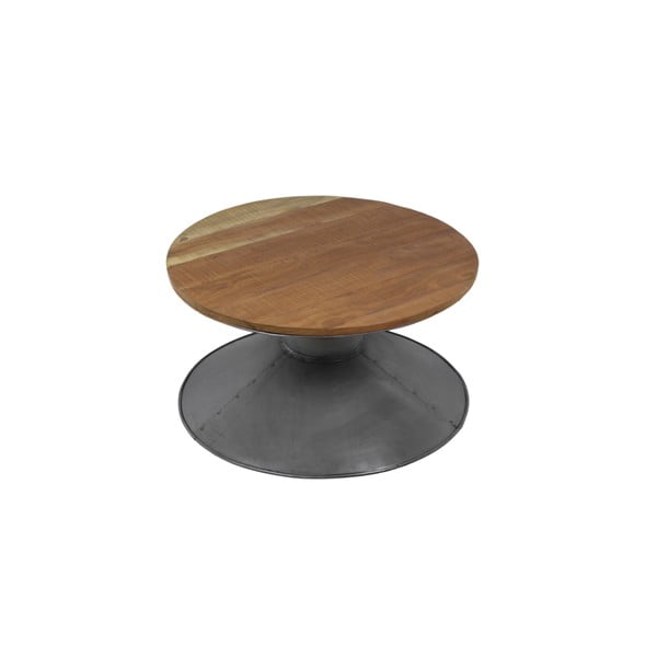 Konferenční stolek z neopracovaného recyklovaného dřeva a kovu HSM collection Pop