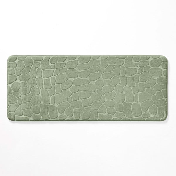 Zelená koupelnová předložka 50x120 cm Ricochet – douceur d'intérieur