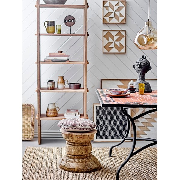 Hnědé závěsné svítidlo se skleněným stínidlem ø 30 cm Azizi – Bloomingville-image-1