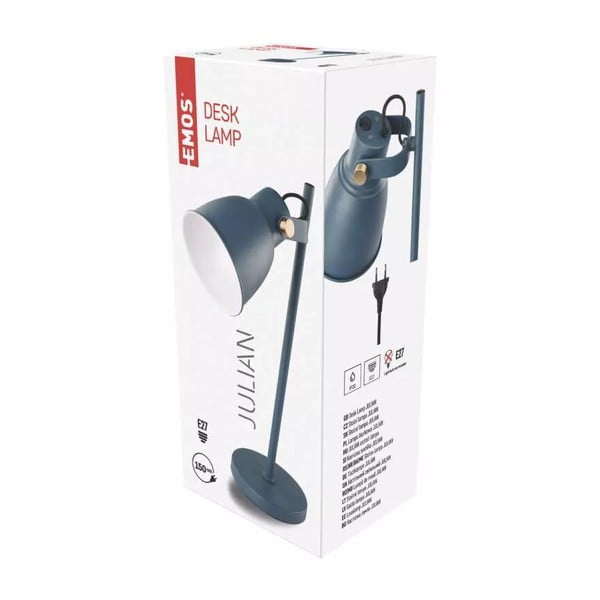 Modrá stolní lampa (výška 46 cm) Julian – EMOS-image-2