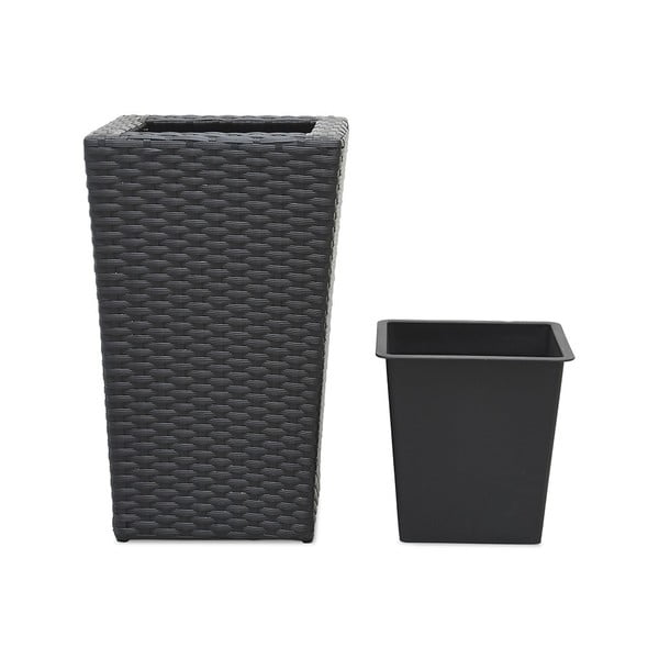 Černý zahradní květináč Bonami Essentials Rose-image-2