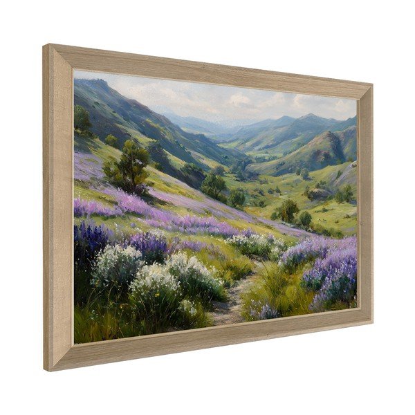 Tištěný obraz s rámem 75x56 cm Violet Hills – Styler-image-3