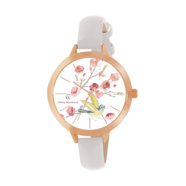 Dámské hodinky s řemínkem v bílé barvě Olivia Westwood Hanna